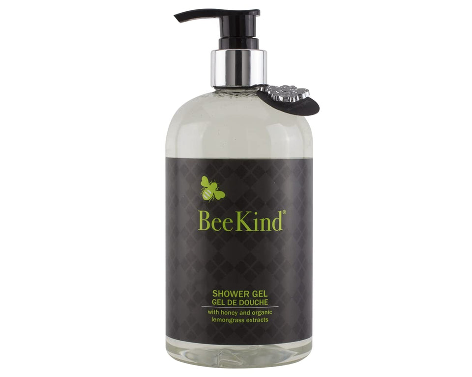 Gilchrist & Soames BeeKind bottle with honey-lemon verbena scent for gentle cleansing.