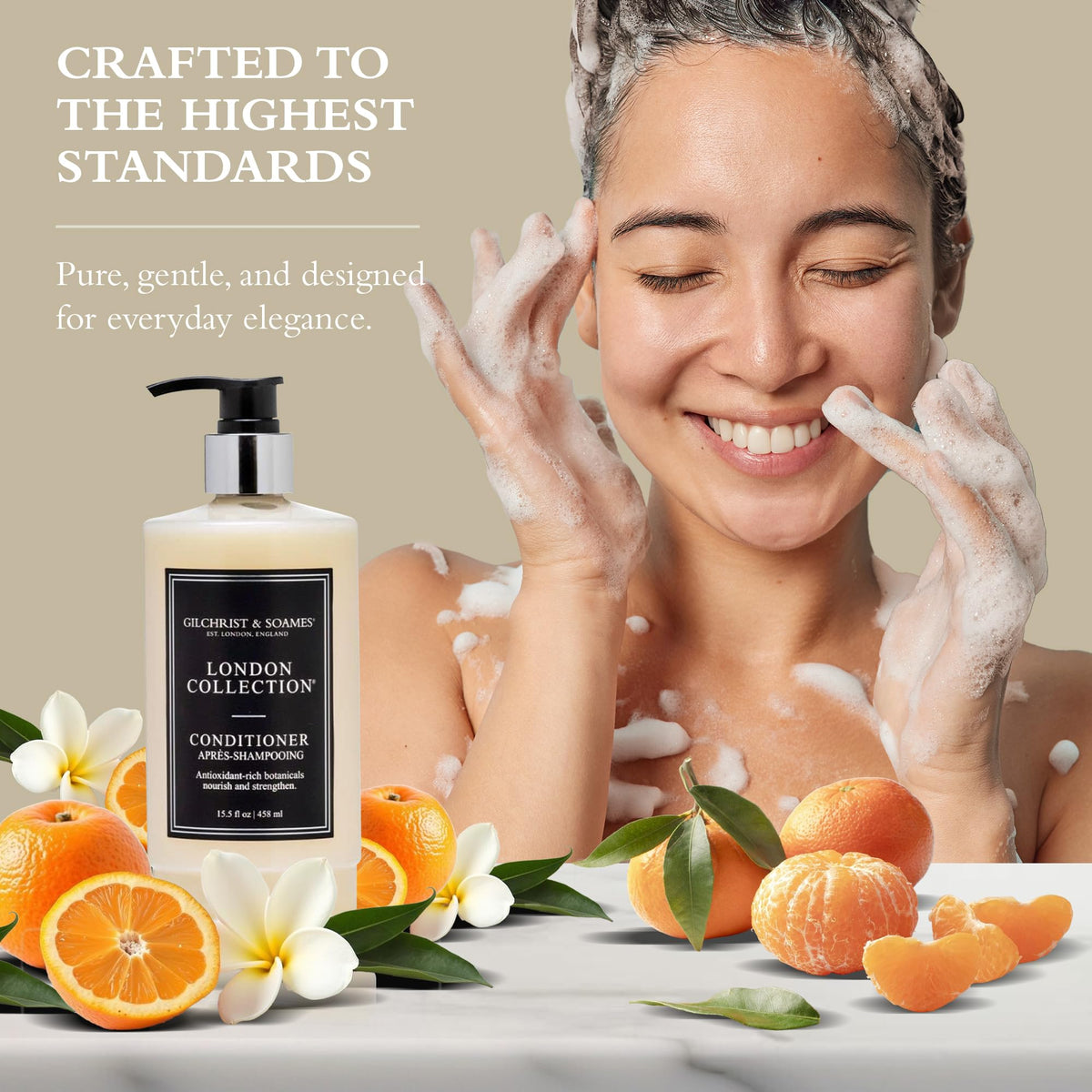 Gift-ready London Collection conditioner box signals premium gifting option