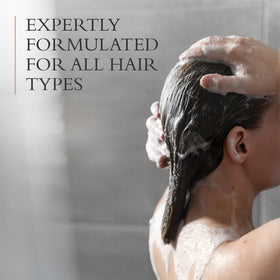 London Collection conditioner label emphasizes cruelty-free and paraben-free attributes