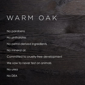 Close-up of creamy Warm Oak conditioner texture ready for application.