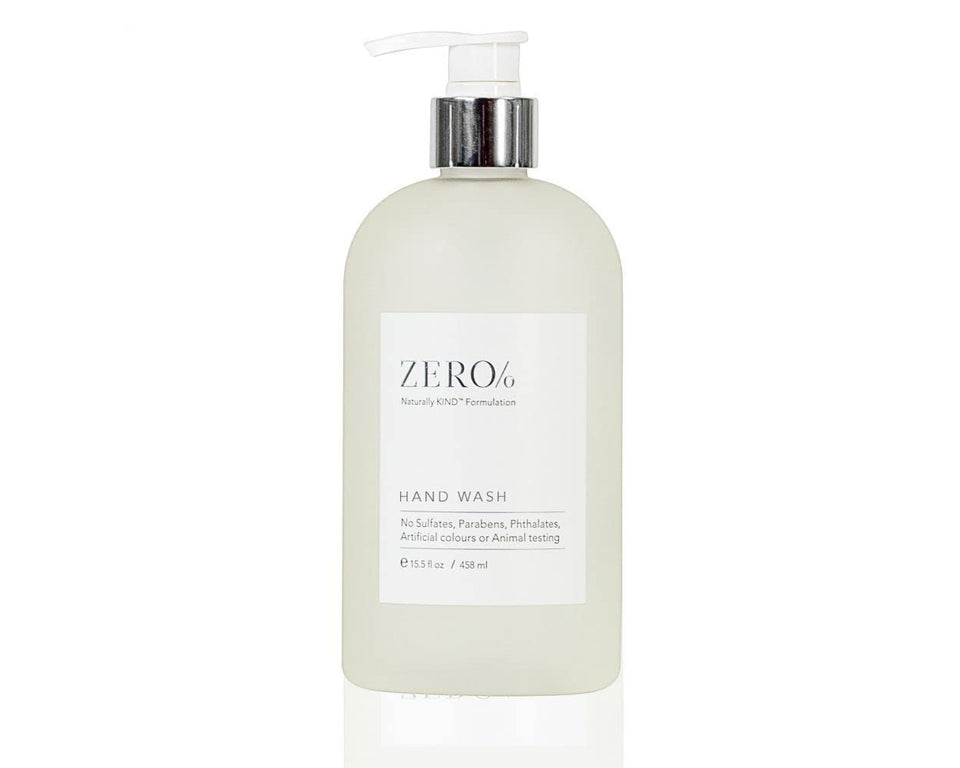 Gilchrist and Soames Zero% hand wash bottle front view for daily refreshing cleansing.