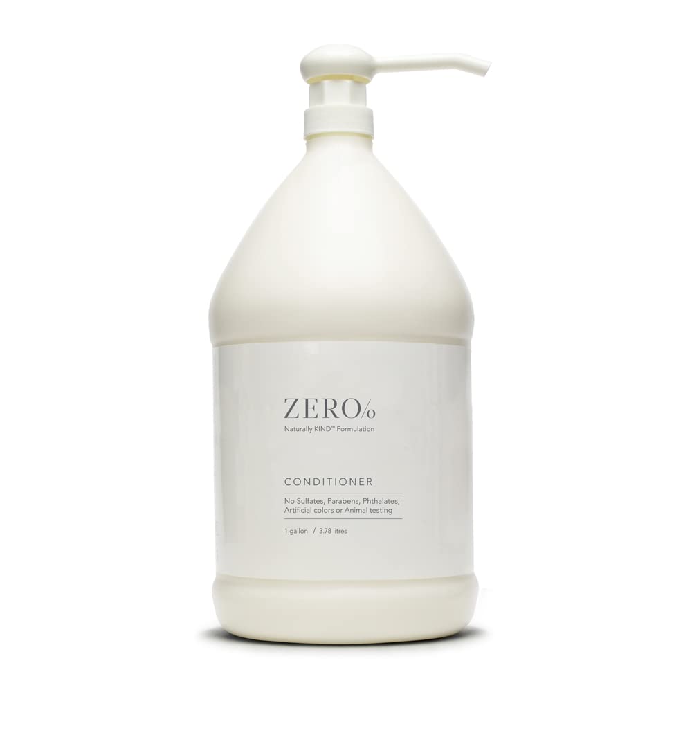 Gilchrist & Soames Zero% Unisex Conditioner 1-gallon bottle for gentle cleansing and shine.
