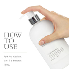 Hair after use looks hydrated and nourished with Zero% conditioner