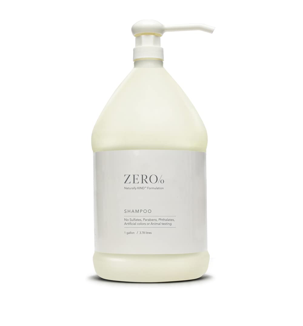 Gilchrist & Soames Zero% Unisex Shampoo bottle pour—gentle cleanse for all hair types