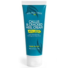 GILDEN TREE urea 40% foot cream tube delivers concentrated heel care.