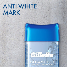 Close-up of Gillette Clear Gel Cool Wave cap emphasizing secure seal