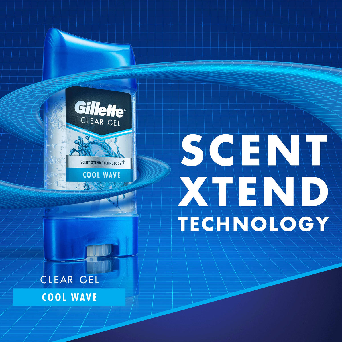 Gillette Clear Gel Cool Wave dries quickly after application.