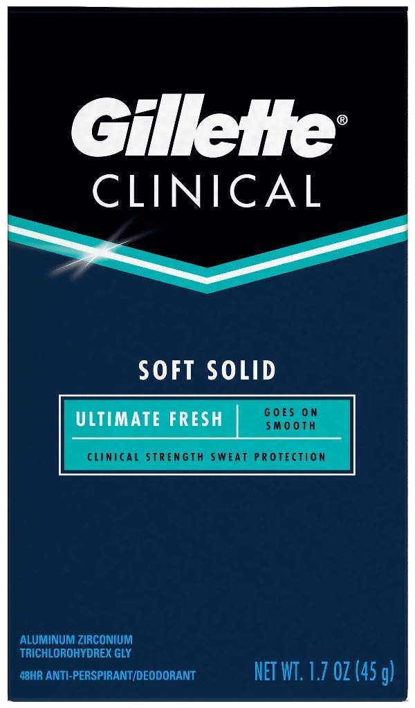 Gillette Clinical Ultimate Fresh solid stick in pack-3 image 2 demonstrating dependable odor control.