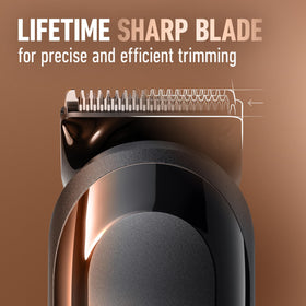 King C. Gillette trimmer charger powering a cordless grooming session.