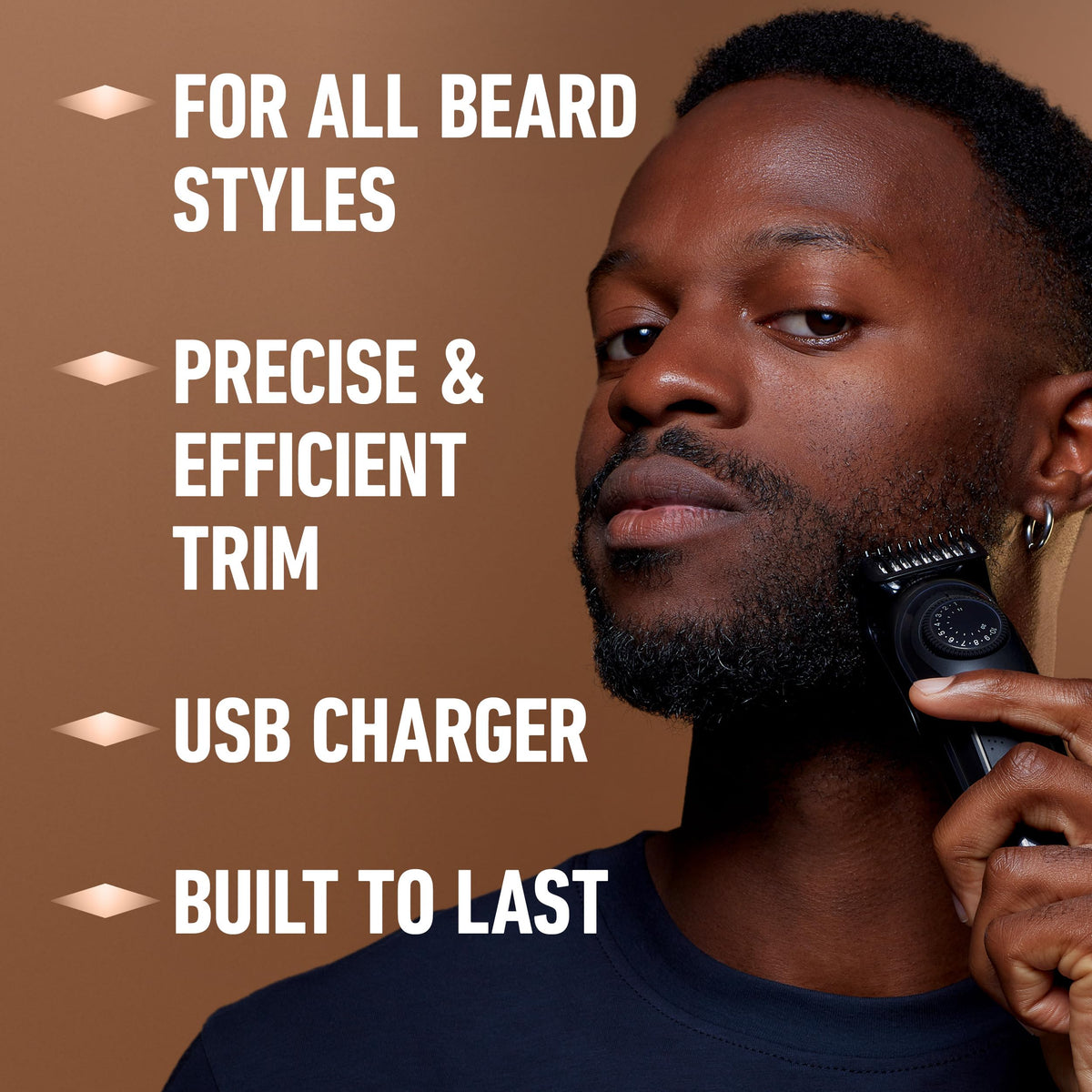 King C. Gillette trimmer head is washable for easy cleaning.