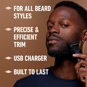 King C. Gillette trimmer head is washable for easy cleaning.