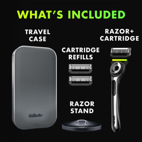 Gillette Labs 2D FlexDisc contour adapting to facial features for comfort