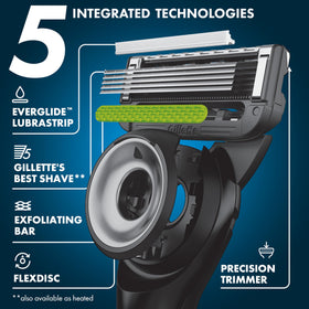 Gillette Labs five-blade cartridge designed for lasting comfort during shaving