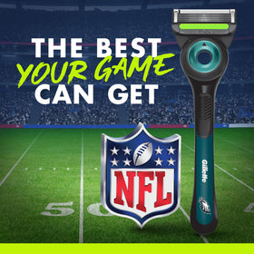 NFL Eagles branding on the box signals team pride.