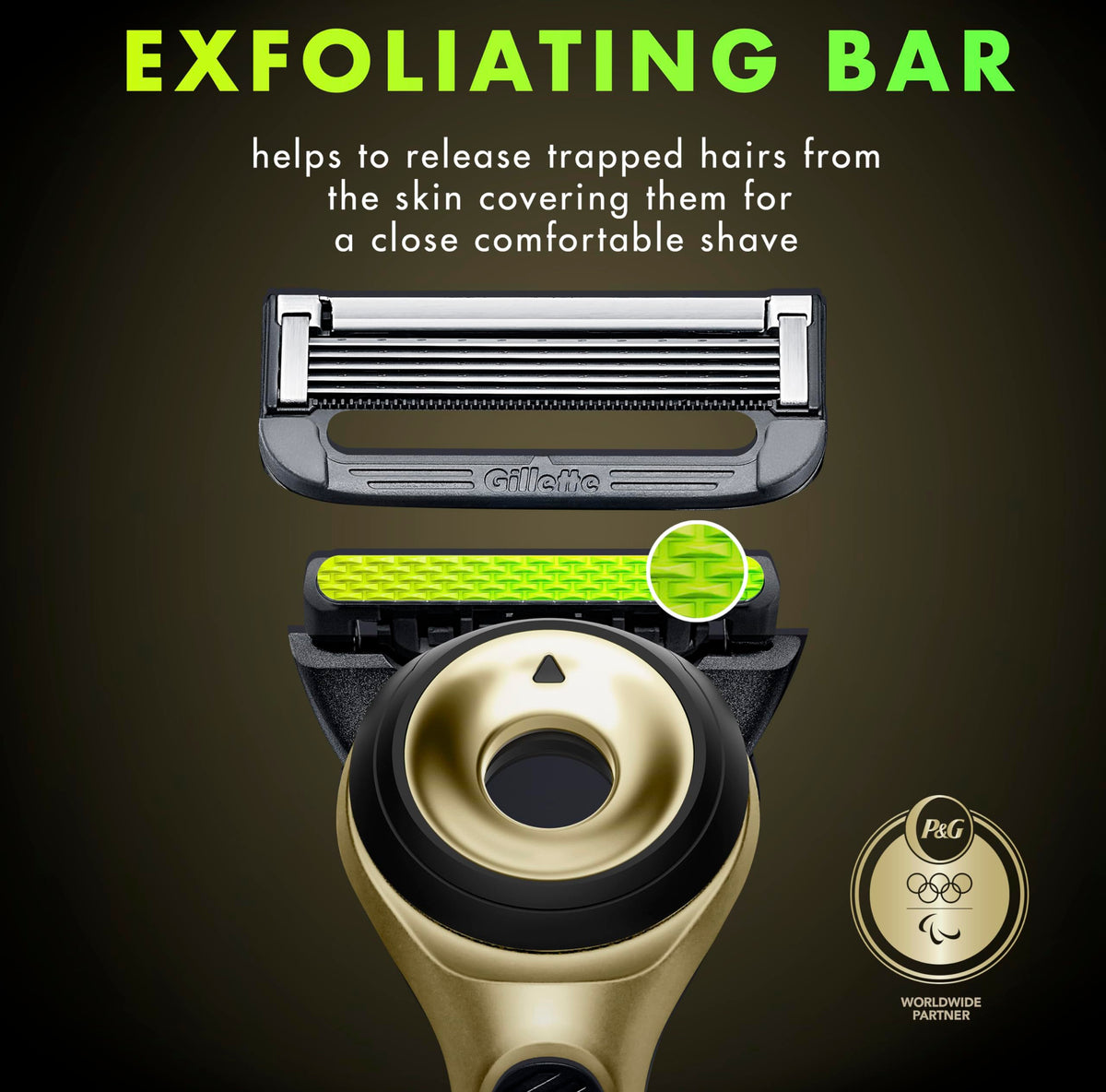 GilletteLabs Exfoliating Bar close-up showing gentle exfoliation