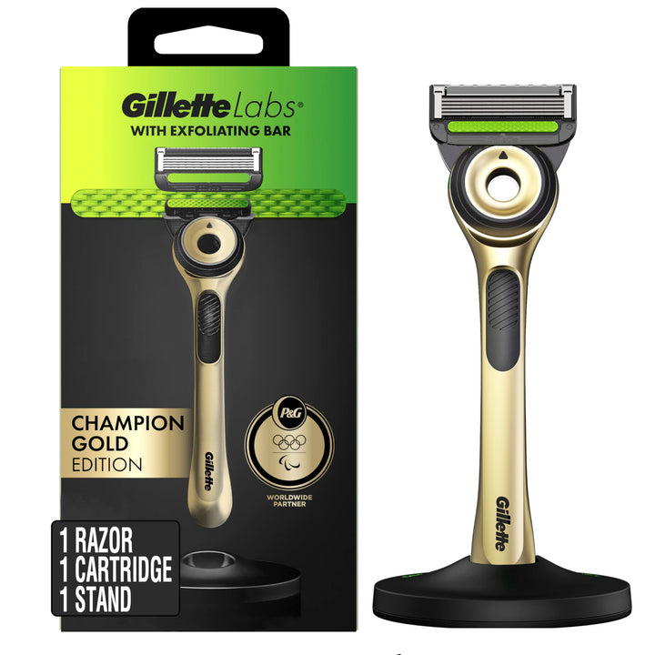 GilletteLabs Exfoliating Bar Handle displayed for a smoother shave