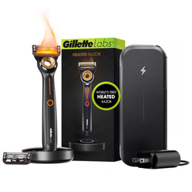 Gillette Labs heated razor handle with ergonomic grip for precise, comfortable shaves