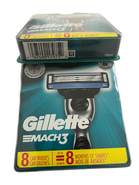 Gillette Mach3 razor handle compatibility for seamless cartridge swaps.