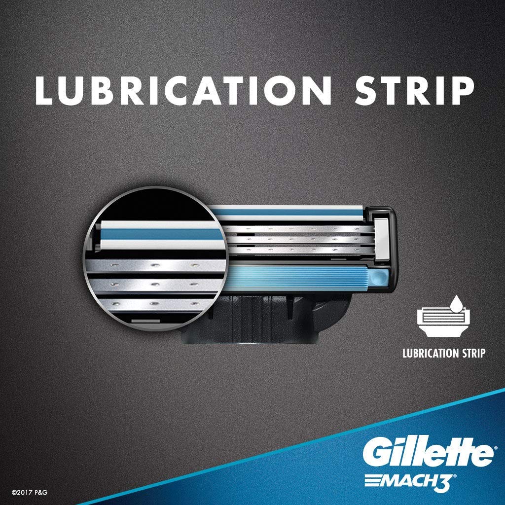 Gillette Mach3 refill 8-count box display ready for stocking