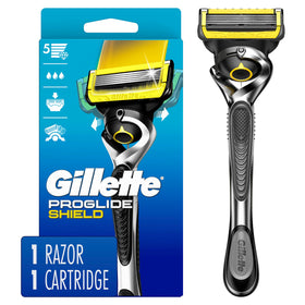Gillette ProGlide Shield handle close-up with flexball for contouring comfort