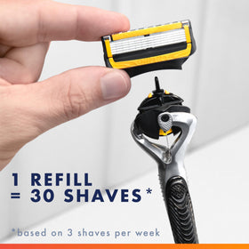 Gillette ProGlide Shield back-trimmer edge for hard-to-reach areas