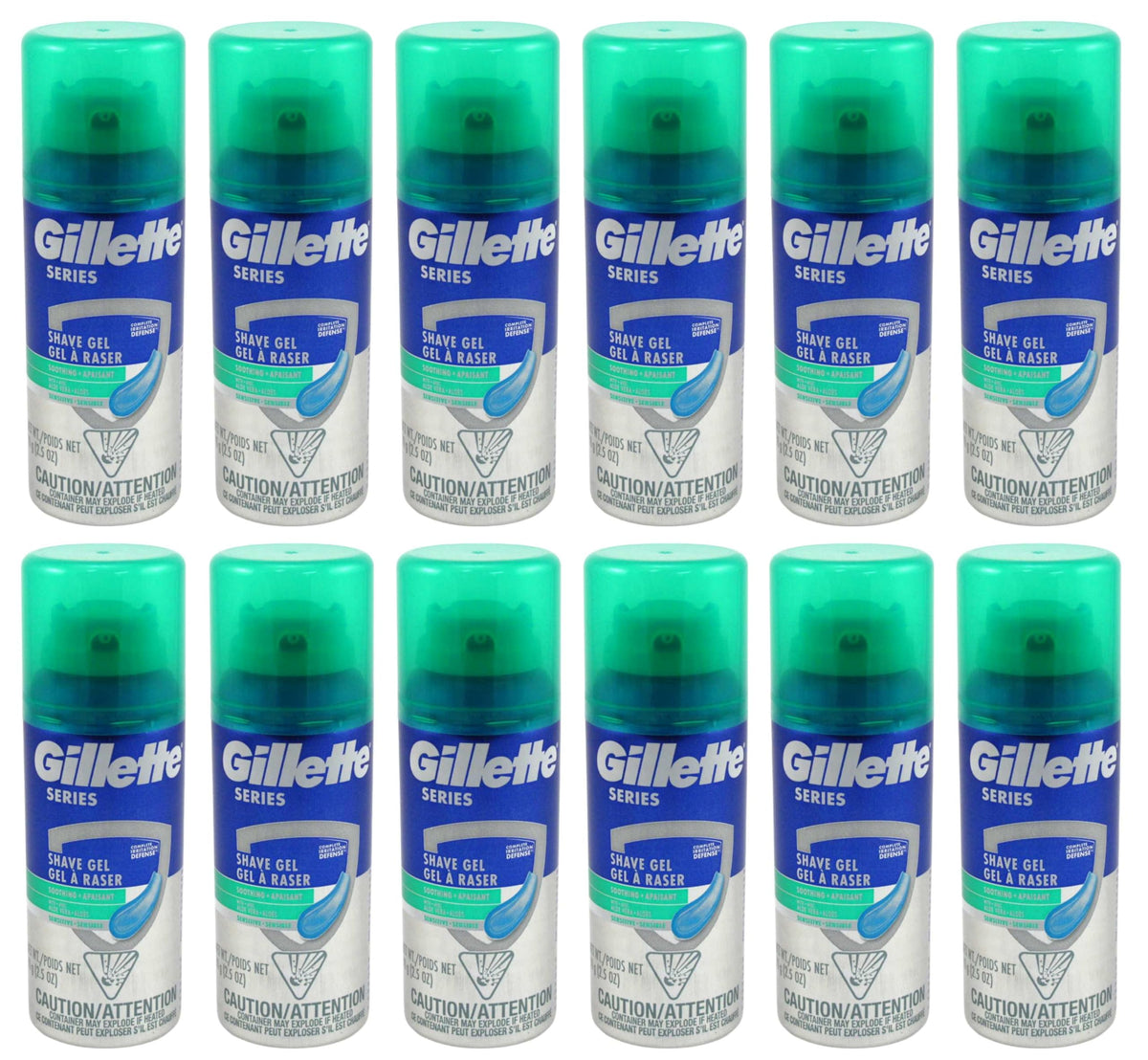 Gillette Series Aloe Vera gel being applied for comfortable routine.