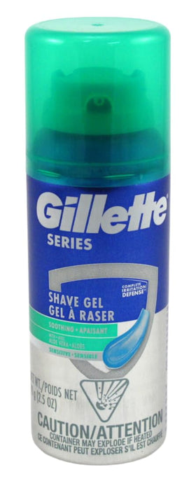 Gillette Series Aloe Vera 12-pack packaging on display.