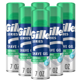 Gillette TGS Series Sensitive Gel jar 7oz ready for a smooth, comfortable shave.