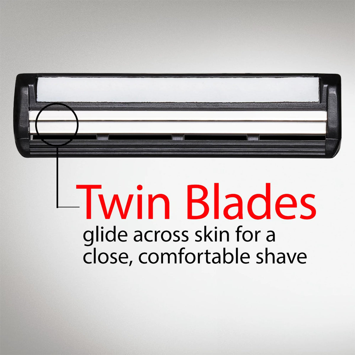 Gillette Trac II snap-in-fit provides secure compatibility with original handles.