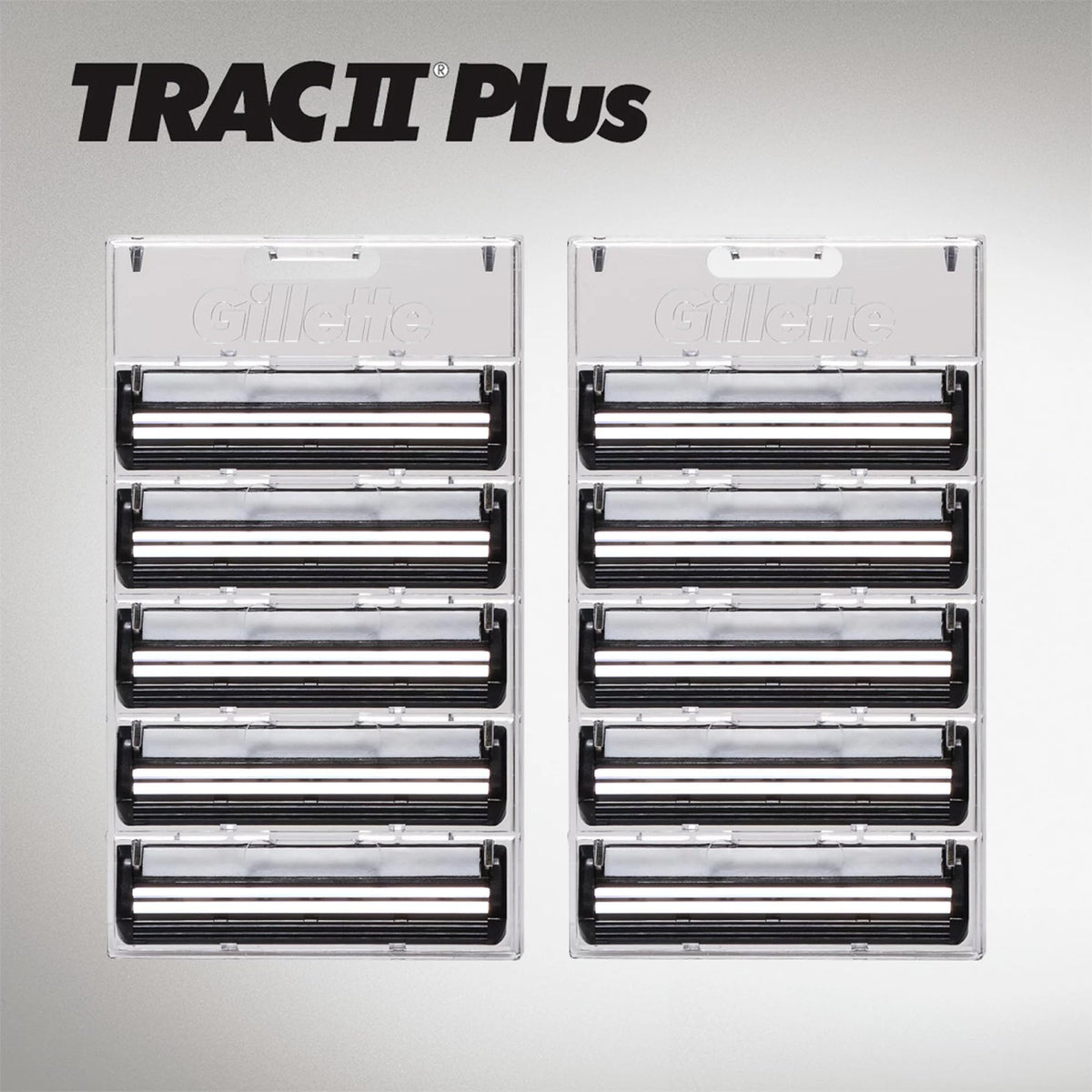 Gillette Trac II twin-blade design delivers a close, consistent shave.