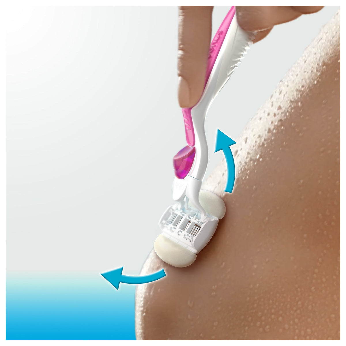 Six count refill packaging for Gillette Venus ComfortGlide