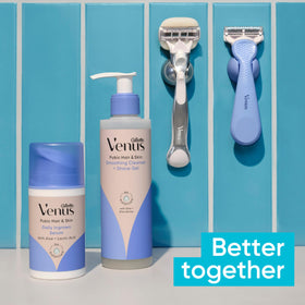 Dermatologist-tested Gillette Venus for pubic hair and skin