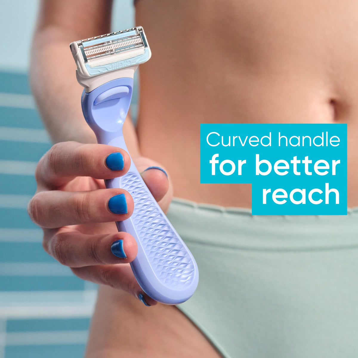 Gillette Venus irritation-defense-bar close-up indicating skin protection