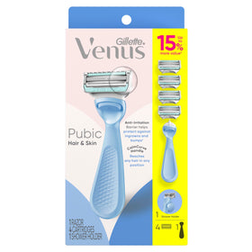 Gillette Venus packaging with refills for extended use