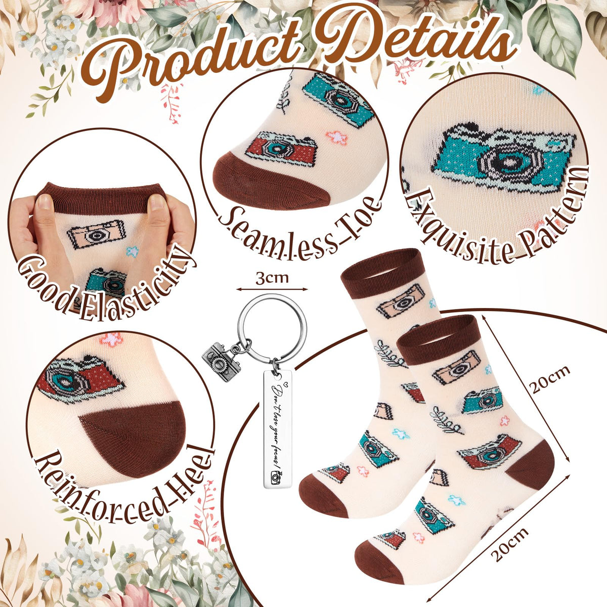 Gilprop keychain with camera charm adds inspiration on trips
