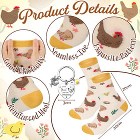 Gilprop rooster keychain, handy accessory for keys and bags.