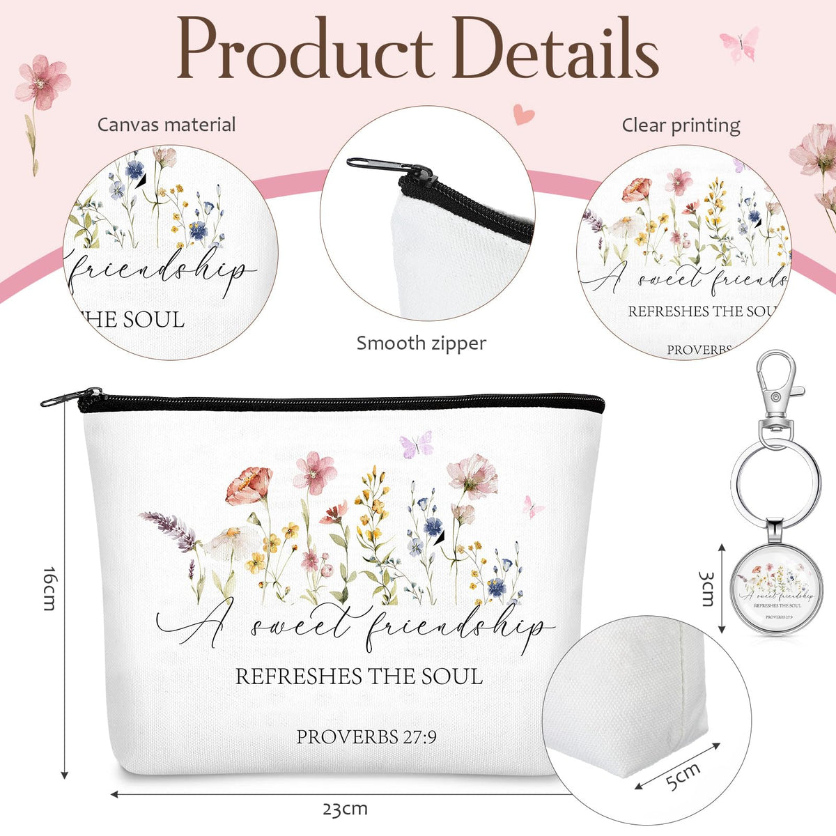 Gilprop friend gift makeup mirror for on-the-spot touch-ups.