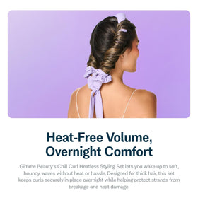 GIMME Chill Curl claw clip keeps the wrap in place for overnight wear.