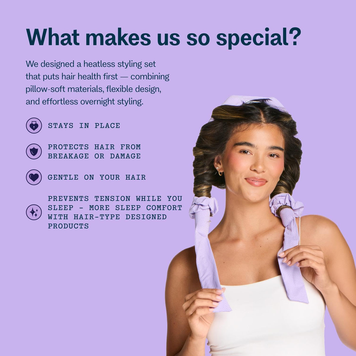 GIMME Chill Curl scrunchies are ultra-smooth to secure wraps without snagging hair.