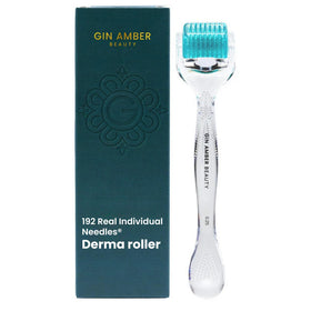 Gin Amber Beauty Derma Roller close-up with 192 needles for even absorption