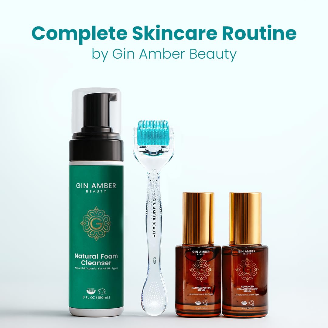 Gin Amber Beauty Derma Roller travel friendly for on the go care