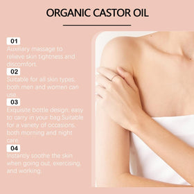 Ginaday castor oil roller used on lashes and hair for conditioning.