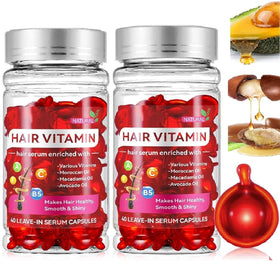 Ginaday hair serum capsule bottle demonstrating deep conditioning for smooth hair