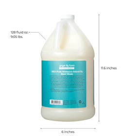 Ginger Lily Farms Argan Oil Body Wash pour demonstrates refill-friendly packaging design