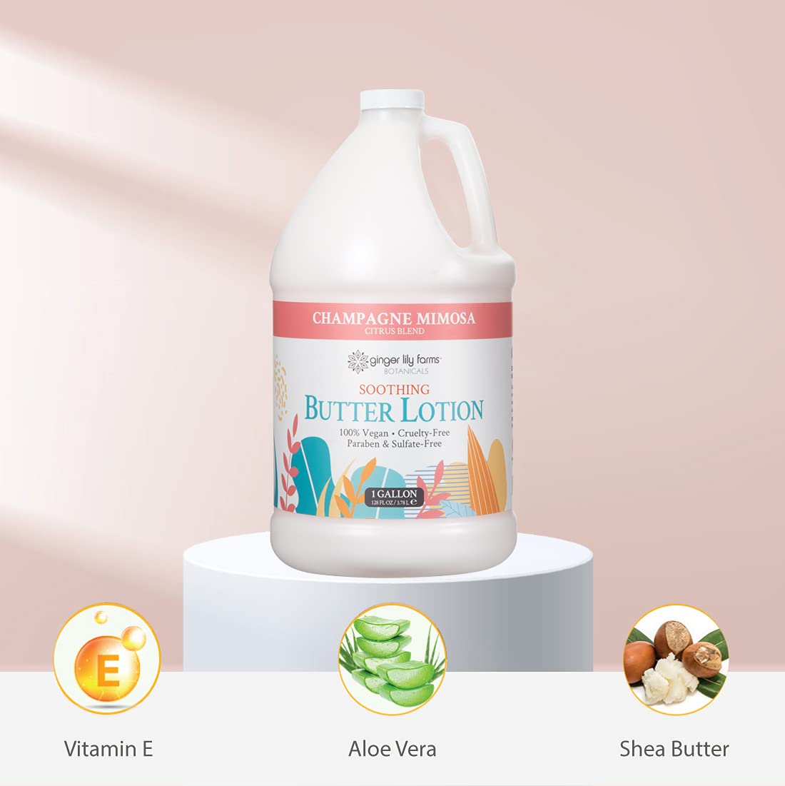 1-gallon refill packaging ideal for spas and gyms