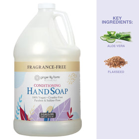 Gentle exfoliant and aloe vera in formula shown on bottle for Skin-friendly cleansing.