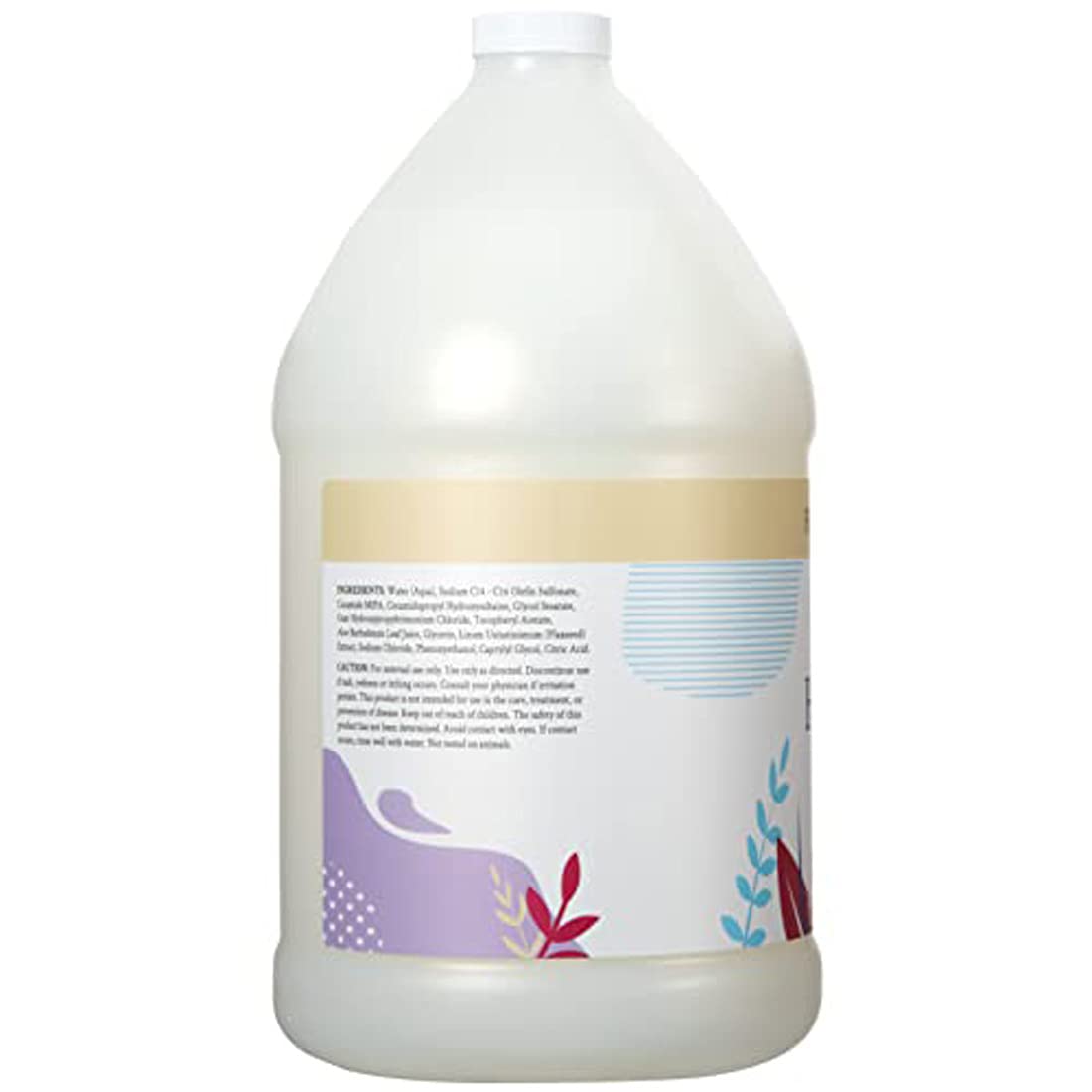 Label highlights no parabens, sulfates, gluten or phosphates on the refill bottle.