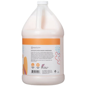 Close-up of Ginger Lily Farms Botanicals Coco Mango label showing vegan, cruelty-free credentials