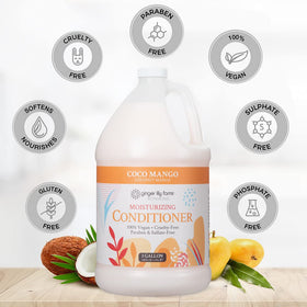Ginger Lily Farms Botanicals Coco Mango on store shelf with tropical packaging
