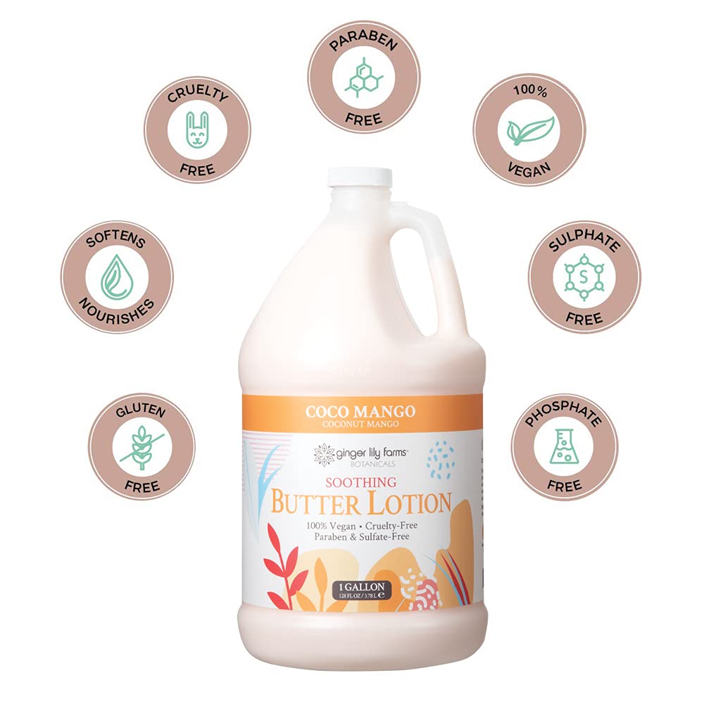 Ginger Lily Farms Coco Mango scent close-up evoking tropical mango and coconut.